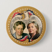 Hillary & haar heroïne ronde button 7,6 cm (Voorkant)