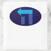 Hillary Hey Hebreeuws Ovaal Sticker (Tas)