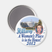 Hillary House 2012 door ButtonZUP Magneet (Voorkant / Achterkant)