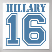 HILLARY IN 2016.png Poster (Voorkant)