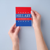 "HILLARY IN DE GEVANGENIS 2016" FLYER (Hand)