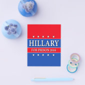 "HILLARY IN DE GEVANGENIS 2016" FLYER (Enkel)