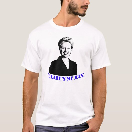 Hillary is mijn Man. T-shirt (Voorkant)