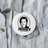 HILLARY IS MY HOMEGIRL -.png Ronde Button 4,0 Cm (In situ)