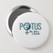 Hillary is POTUS - De toekomst is vrouw - Verkiezi Ronde Button 4,0 Cm (Voorkant /achterkant)