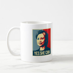 hillary - ja ze kan het - - koffiemok