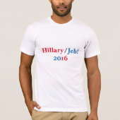 Hillary/Jeb 2016 shirt (Voorkant)