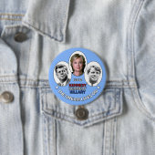 Hillary, JFK en RFK Ronde Button 7,6 Cm (In situ)