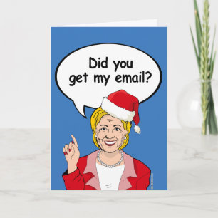 Hillary Kerstkaart - Heb je mijn e-mail ontvangen  Feestdagen Kaart