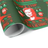 Hillary Kerstmis - Stop niet met geloven - Cadeaupapier (Rol Hoek)