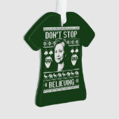 Hillary Kerstmis - Stop niet met het geloven - wit Ornament (voorkant)