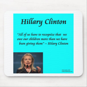 Hillary Kinderen "Voor De Kinderen" Citaat Muismat