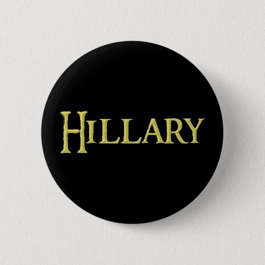 Hillary, knop, te koop! ronde button 5,7 cm (Voorkant)