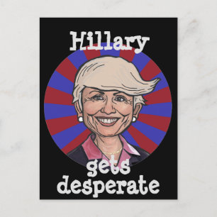 Hillary krijgt het grappige briefkaart van het