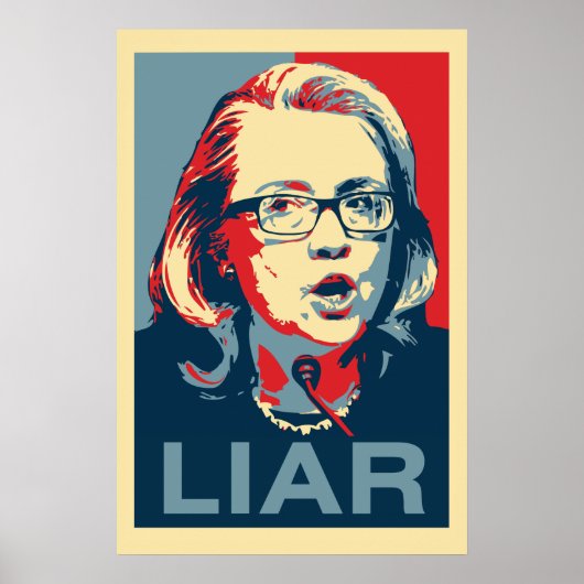 Hillary: LIAR-Poster Poster (Voorkant)
