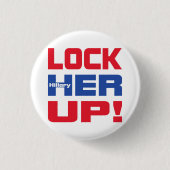 HILLARY LOCK HAAR OP RONDE BUTTON 3,2 CM (Voorkant)