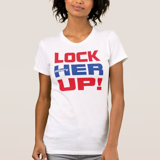 HILLARY LOCK HAAR OP T-SHIRT (Voorkant)