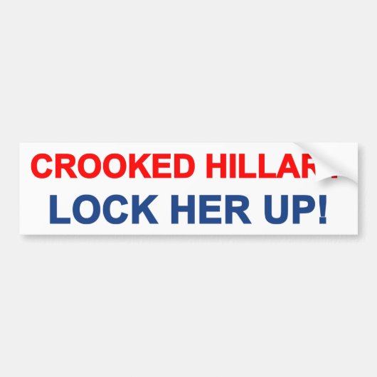 Hillary Lock heeft haar opgesloten Bumpersticker (Voorkant)