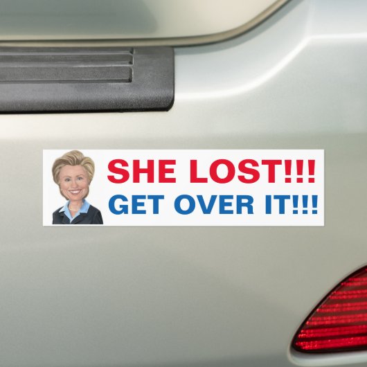 Hillary Lost om er over te praten Bumpersticker (Op auto)