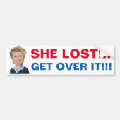 Hillary Lost om er over te praten Bumpersticker (Voorkant)