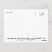 Hillary Marx Clinton Briefkaart (Achterkant)