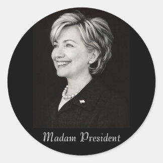 Hillary Mevrouw President Sticker