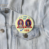 Hillary & Michelle in 2016 Ronde Button 7,6 Cm (In situ)