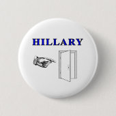 Hillary moet weg ronde button 5,7 cm (Voorkant)