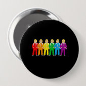 Hillary Pantsuit Pride - Ronde Button 4,0 Cm (Voorkant /achterkant)