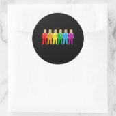 Hillary Pantsuit Pride - Ronde Sticker (Tas)