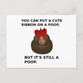 Hillary Poop Briefkaart (Voorkant)