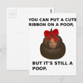 Hillary Poop Briefkaart (Voorkant / Achterkant)