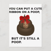 Hillary Poop Briefkaart (Voorkant)