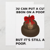 Hillary Poop Briefpapier (Voorkant / Achterkant)