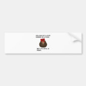 Hillary Poop Bumpersticker (Voorkant)