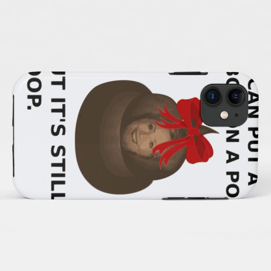 Hillary Poop Case-Mate iPhone Case (Achterkant (horizontaal))