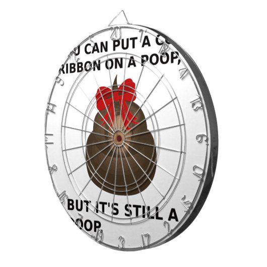Hillary Poop Dartbord (Voorkant Rechts)