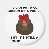 Hillary Poop Magneet (Voorkant)