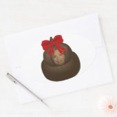 Hillary Poop Ovale Sticker (Envelop)