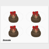 Hillary Poop Ovale Sticker (Vel)