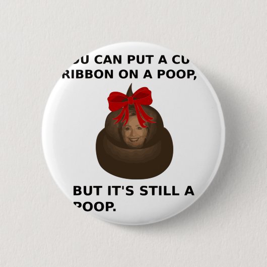 Hillary Poop Ronde Button 5,7 Cm (Voorkant)