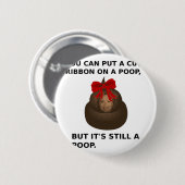 Hillary Poop Ronde Button 5,7 Cm (Voorkant /achterkant)