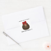 Hillary Poop Vierkante Sticker (Envelop)