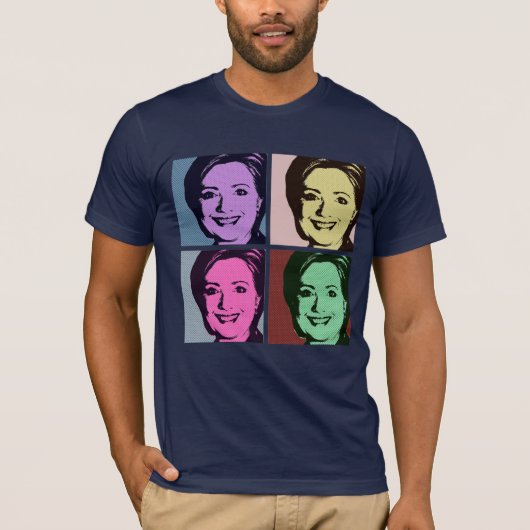 HILLARY POP ART 2 -.png T-shirt (Voorkant)