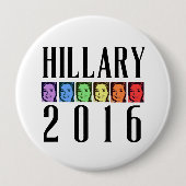 HILLARY PRIDE 2016 -.png Ronde Button 4,0 Cm (Voorkant)