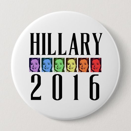 HILLARY PRIDE 2016 -.png Ronde Button 4,0 Cm (Voorkant)