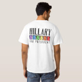 HILLARY PRIDE FOR PRESIDENT -.png T-shirt (Achterkant volledig)