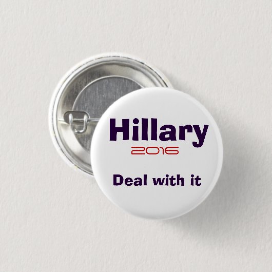 Hillary R Clinton 2016 Ronde Button 3,2 Cm (Voorkant /achterkant)