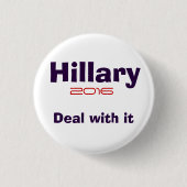 Hillary R Clinton 2016 Ronde Button 3,2 Cm (Voorkant)