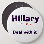 Hillary R Clinton 2016 Ronde Button 6,0 Cm (Voorkant /achterkant)